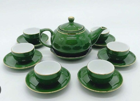 Bộ ấm trà xanh ngọc